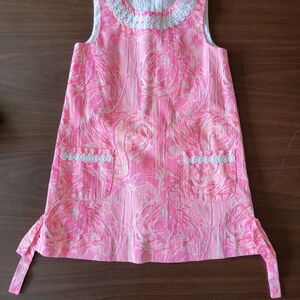 Lilly Pulitzer FLAMINGO Pink Dress with White Details